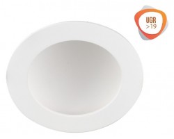 Downlight LED Redondo 12W UGR17, corte 135mm